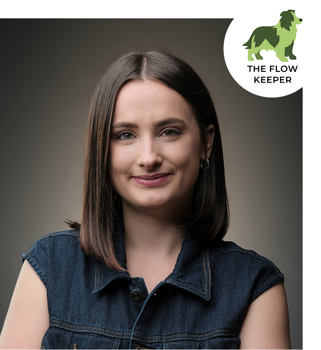 Portrait of Zoey Greenberg, Social Media Coordinator at Groom Curriculum