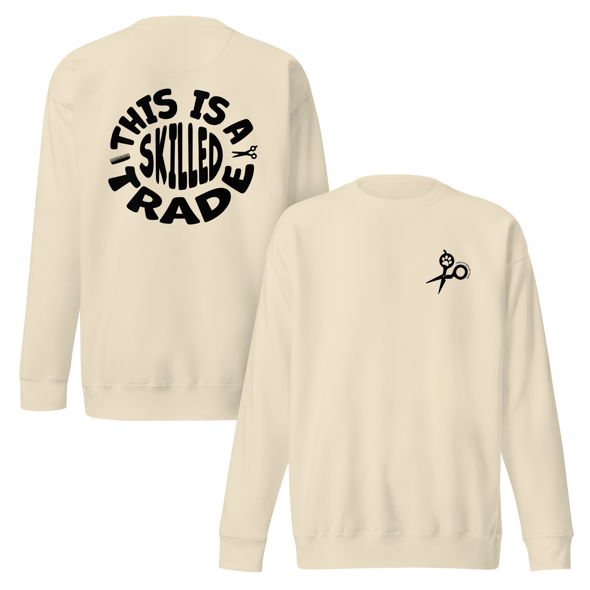 This Is a Skilled Trade Crewneck - Image 3