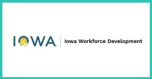 Iowa logo "Iowa Workforce Development"